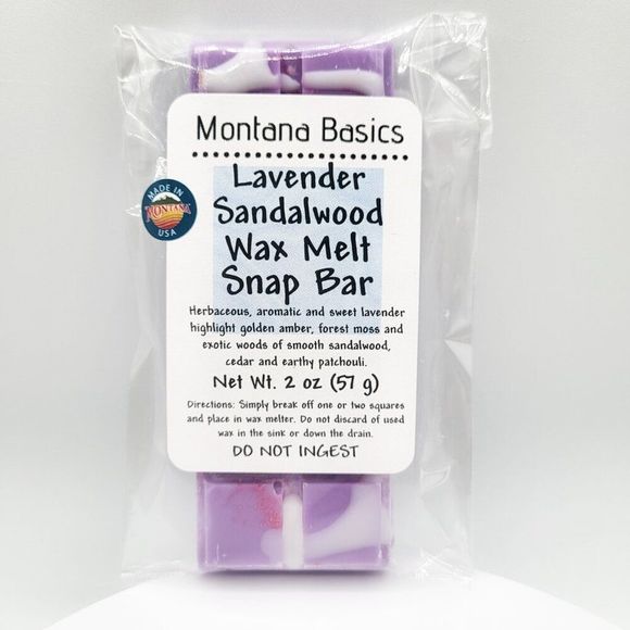 Hand Crafted Other - Lavender Sandalwood - Wax Melt Snap Bar